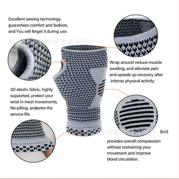 Sport csuklópánt pánt nyomás tenyérvédő kesztyű kültéri torna sport fitnesz tenyérvédő csuklópánt nagykereskedelem többszínű