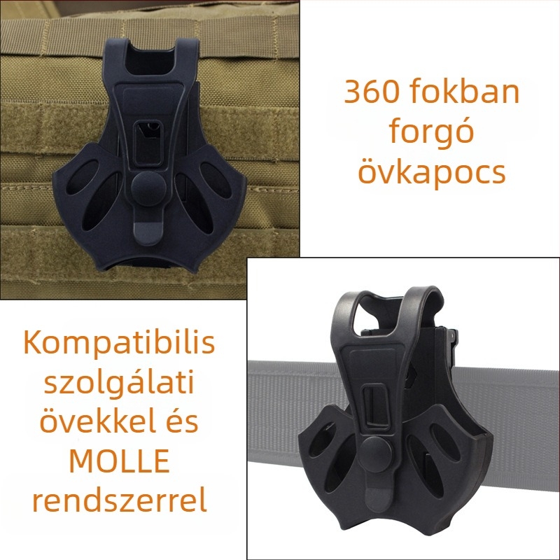 2021-es új univerzális, gyorsan húzható bilincshüvelyes, derékra akasztható táska, K-táska, taktikai kompatibilis, hordóval kompatibilis, kopogó deszkával és ASP-vel, rozéarany színben