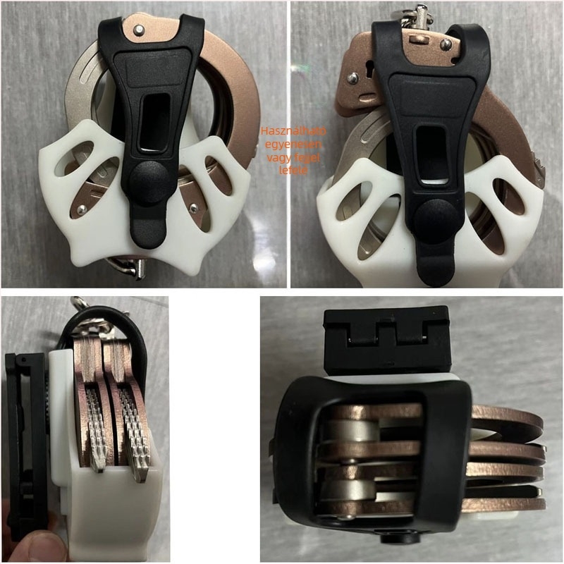 2021-es új univerzális, gyorsan húzható bilincshüvelyes, derékra akasztható táska, K-táska, taktikai kompatibilis, hordóval kompatibilis, kopogó deszkával és ASP-vel, rozéarany színben