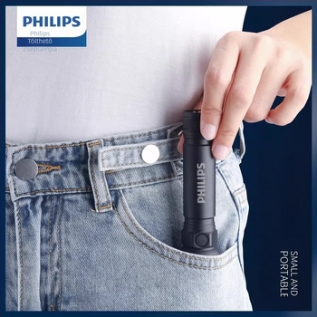 Philips Sfl2188 zseblámpa, erős fény, hosszú hatótávolságú, ultra hosszú akkumulátor-élettartam, újratölthető, kisméretű, mini hordozható otthoni használatra