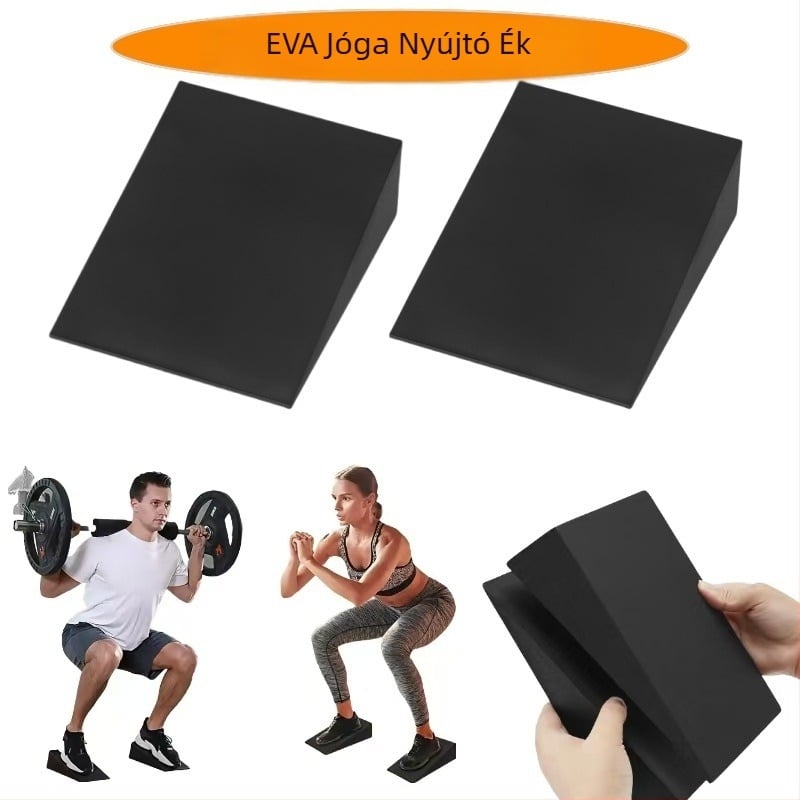 Guggolássegítő rámpa jóga nyújtó lejtős deszka prémium ék alakú jógablokk pilateshez vádli nyújtó
