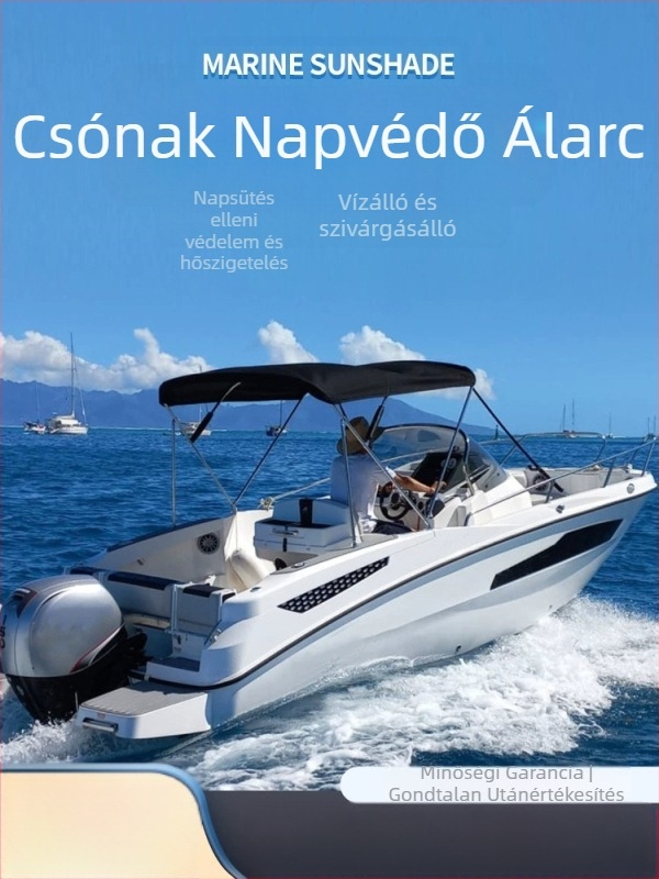 Kajak, jacht, városnéző hajó, napellenző, horgászcsónak, fészer, rohamcsónak, összecsukható, hordozható, 600D Oxford szövetből készült esővédő