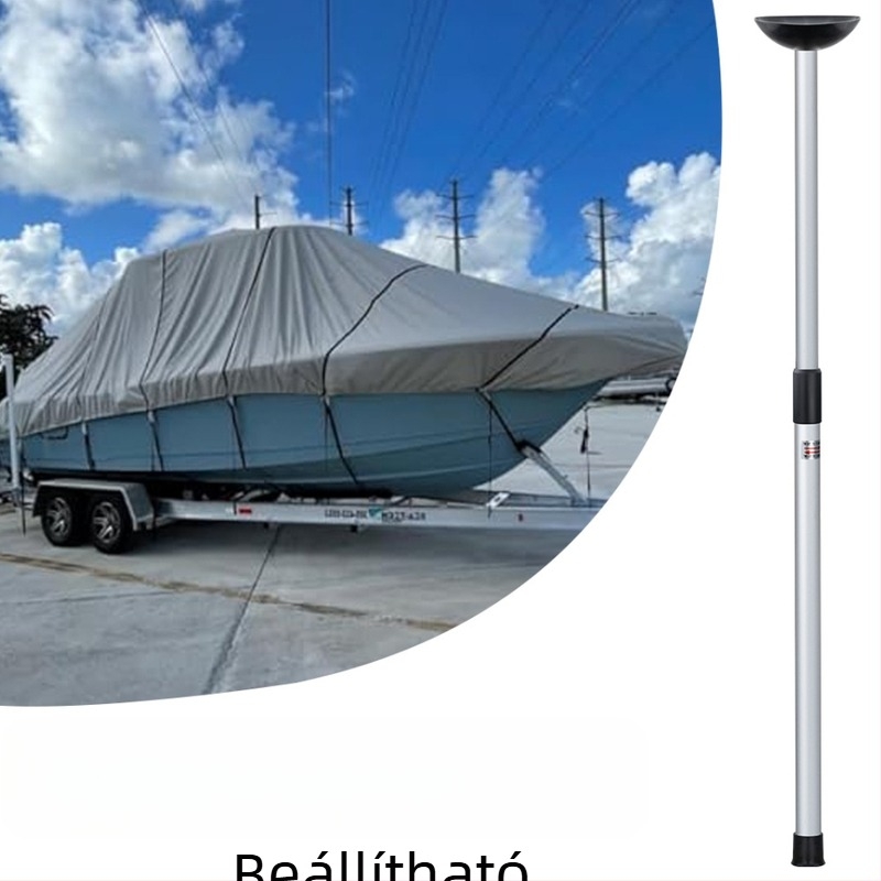 Kültéri teleszkópos rúd ponton csónakfedél tartórúd ponyva tartó motorcsónakfedél tartó állítható alumínium lombkorona támasztórúd