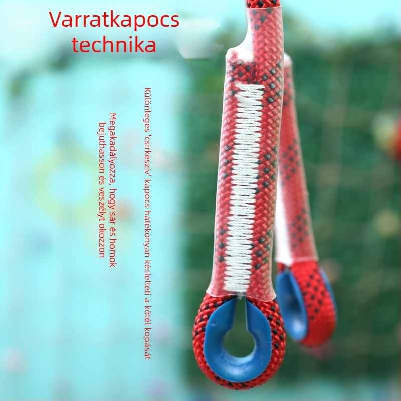 Kültéri mászókötél Mászókötél Tűzoltó Gyorsan leeresztő menekülőkötél Statikus kötél Nejlon Kopásálló légi munkavégzéshez való biztonsági kötél