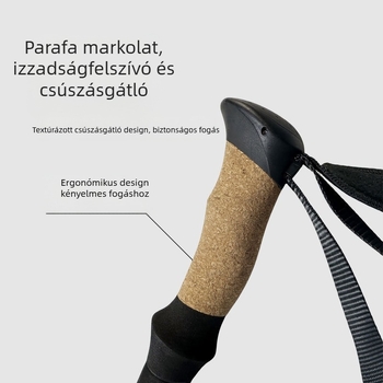 7075 alumíniumötvözetből készült túrabotok, túrázáshoz, terepfutáshoz, külső zárral ellátott, utazási, kültéri, ötrészes, összecsukható túrabotok, túrabotok