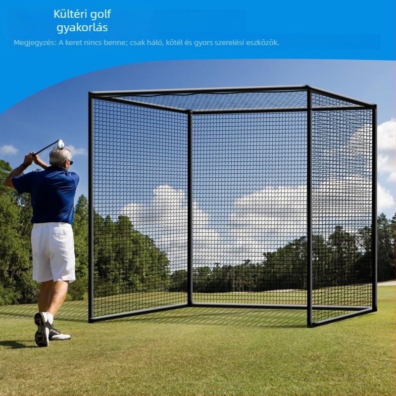 3 m-es golfütőketrec-háló, különálló háló, beltéri, kültéri golfütőketrec-háló, csereháló