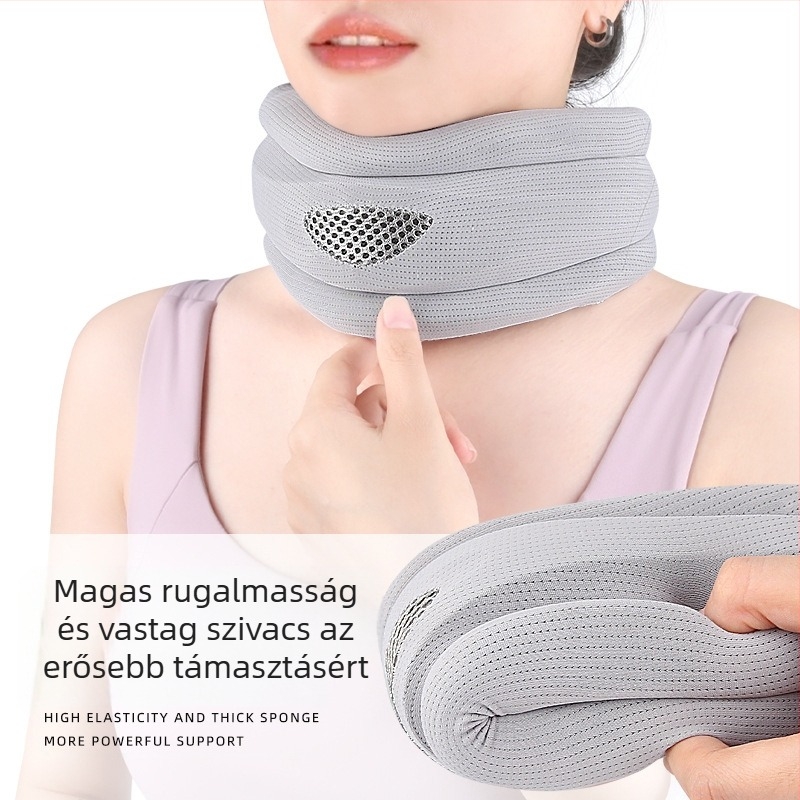 Új nyakrögzítő, előredőlésgátló irodai használatra, légáteresztő, állítható nyakrögzítő