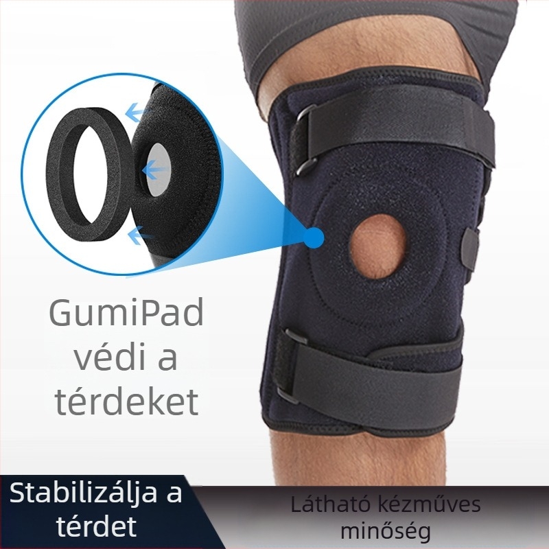 Amazon Plus Size Sport térdvédő pánt kompressziós szilikon rugós állítható hegymászó térdvédő térdkalács védőhuzat