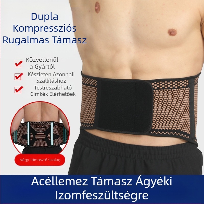 Deréköv Súlyemelés Derékvédelem Fix Védelem Kompressziós Hüvely Nélkül Derék Felhúzás Mély Támogatás Kötött Guggolás Sport Rézszál
