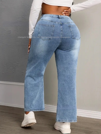 [Tisztelettel] raktáron Határokon átnyúló Amazon kívánság Európában, Amerikában és az eBay-en Új Amazon plus size farmernadrág nőknek