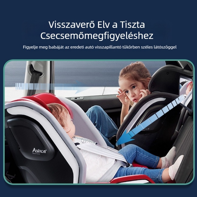 Határokon átnyúló autós bababiztonsági tükör biztonsági ülés Autó visszapillantó tükör megfigyelő tükör foltgenerálás