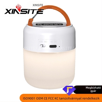 Új kempinglámpa érintőkapcsolós éjszakai fény akasztóval, három fényforrással, fokozatmentesen fényerő-szabályozható kempinglámpa kültéri sátorlámpa