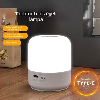 Új kempinglámpa érintőkapcsolós éjszakai fény akasztóval, három fényforrással, fokozatmentesen fényerő-szabályozható kempinglámpa kültéri sátorlámpa