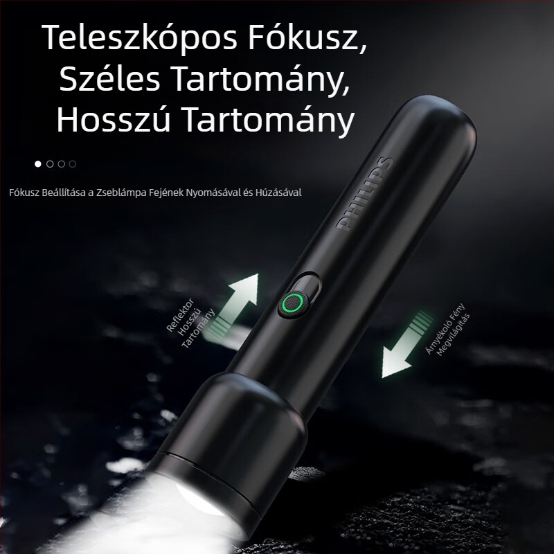 Philips zseblámpa, erős fényű zseblámpa, ultra hosszú akkumulátor-élettartam, kültéri túlélésre, kültéri világítás, vészvilágítás, SFL1123