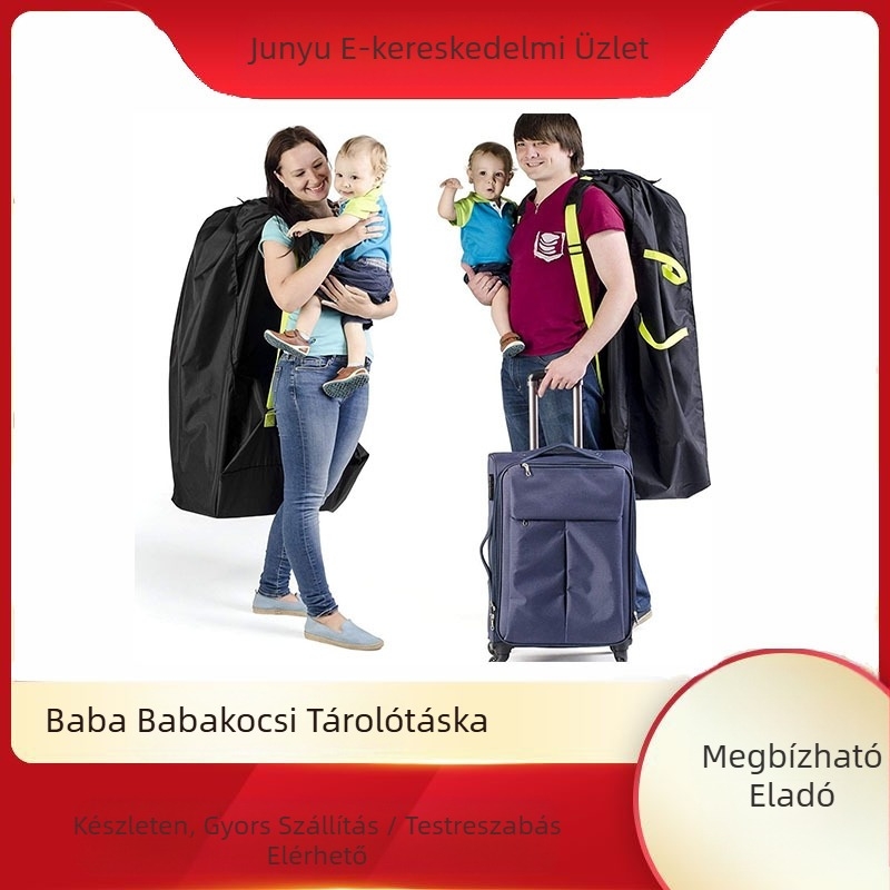 Babakocsi tárolótáska babakocsi táska párnázott állítható hátizsák babakocsi porálló tárolótáska gyerekülés táska