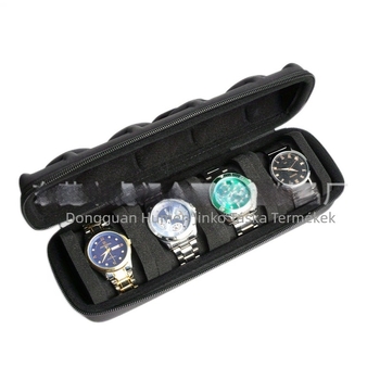 Gyárilag közvetlen 4 órás tárolódoboz, hordozható kemény héjú óratároló táska, órakiállítási EVA táska