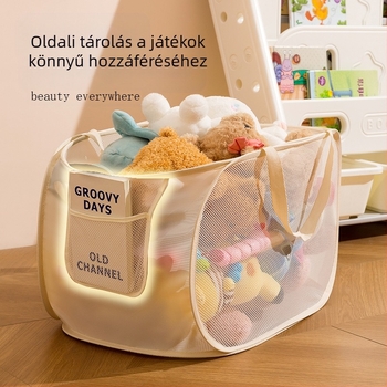 Összecsukható osztályozó tároló vödör játék baba tároló doboz plüss baba szövet játék tároló kosár nagykereskedelem