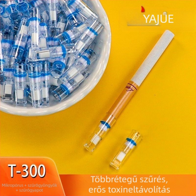 Yajue T-300 eldobható, háromszűrős cigarettatartó, közepes és finom átalakítóval a füst tisztítására, valamint férfi egészségszűrővel.