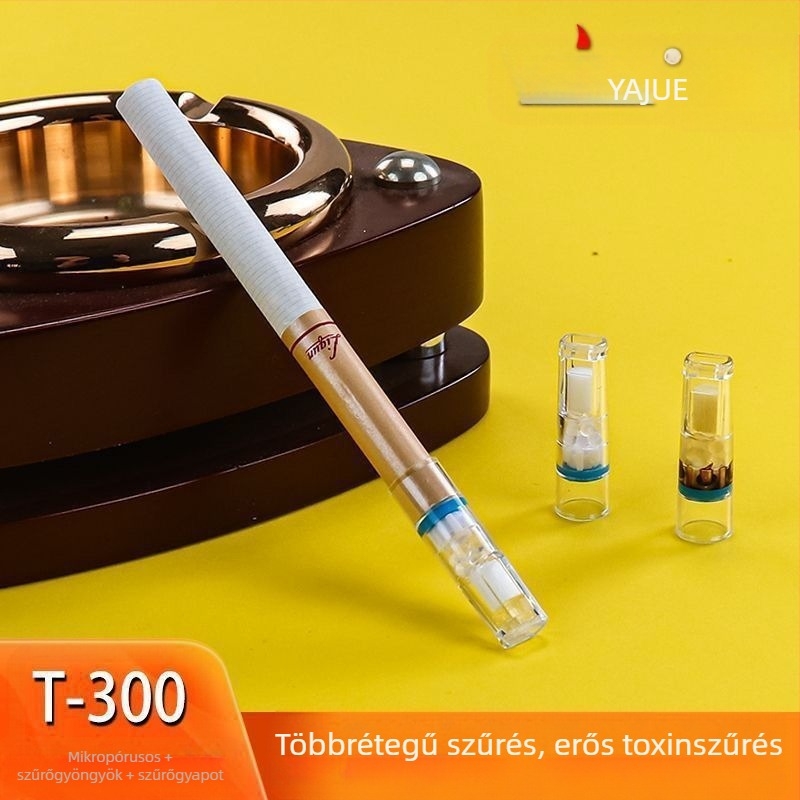 Yajue T-300 eldobható, háromszűrős cigarettatartó, közepes és finom átalakítóval a füst tisztítására, valamint férfi egészségszűrővel.