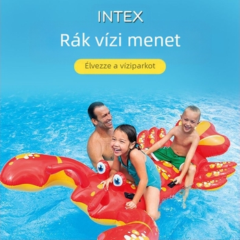 Eredeti INTEX valósághű cápadomb felfújható állatdomb vízijáték gyerekeknek