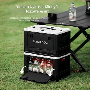 Blackdog kültéri nagy kapacitású kempingfelszerelés mindennapi hordozható összecsukható doboz tároló snack tároló doboz
