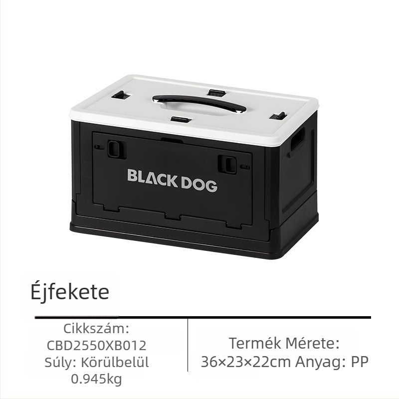 Blackdog kültéri nagy kapacitású kempingfelszerelés mindennapi hordozható összecsukható doboz tároló snack tároló doboz