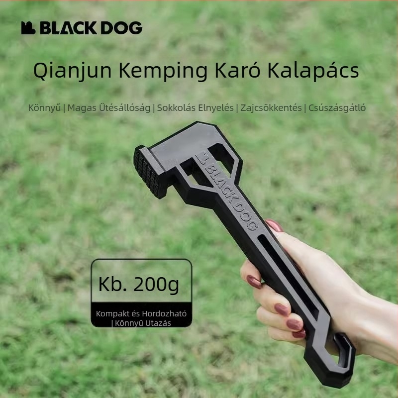 BLACKDOG Fekete Kutya Kültéri Multifunkcionális Eszközök Kemping Sátor Égköröm Kalapács Túlélőfelszerelés Kalapács