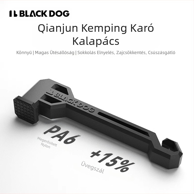 BLACKDOG Fekete Kutya Kültéri Multifunkcionális Eszközök Kemping Sátor Égköröm Kalapács Túlélőfelszerelés Kalapács