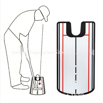 Akril golfütő tükör swing gyakorló testtartás-korrekciós golf ütőmatrac golf kellékek