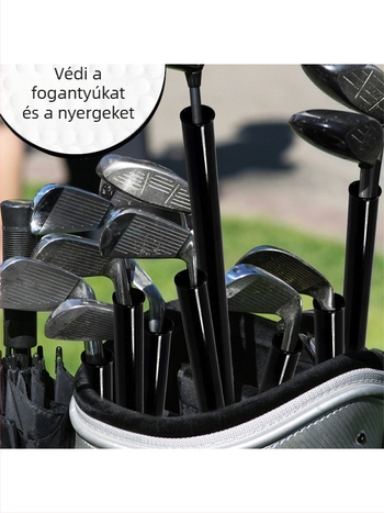 Golfütő védőcső 14 db/karcálló védőcső hüvely PVC műanyag zacskó elválasztó golf kiegészítők