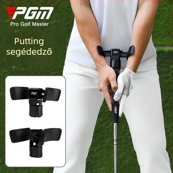 PGM golf puttoló segédedző, állítható hosszúságú/kiegészítő gyakorlatokhoz, fix csuklós puttoló edzőgép