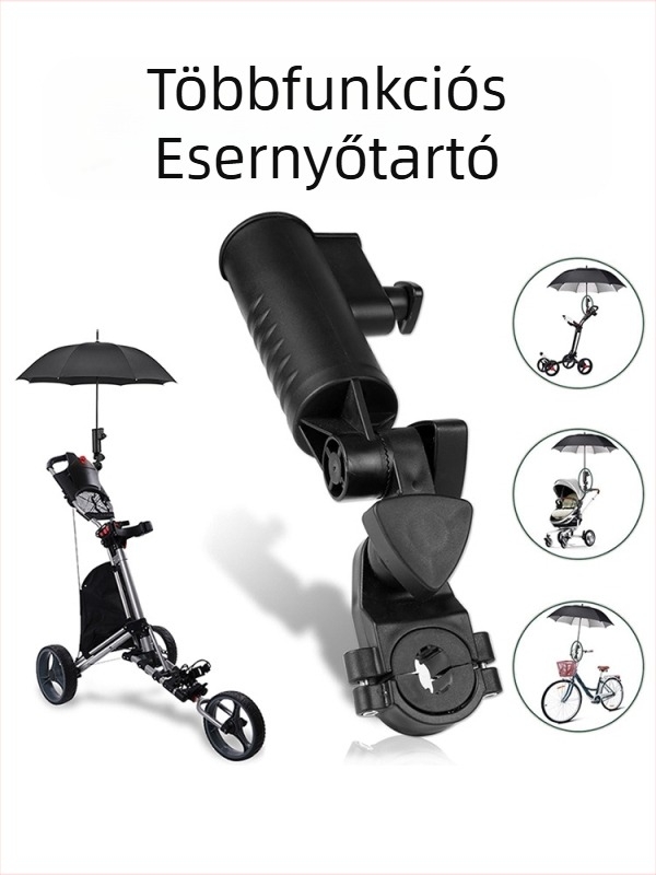 Golf esernyőtartó fekete műanyag esernyőtartó állítható szögű golf esernyőcső kiegészítők és kellékek