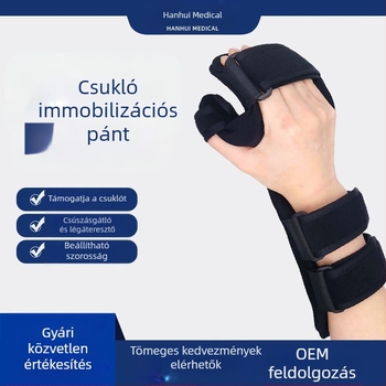 Kéztörés rögzítő ortézis Csuklóficam Törésvédő Posztoperatív rehabilitációs rögzítés Tenyérvédő