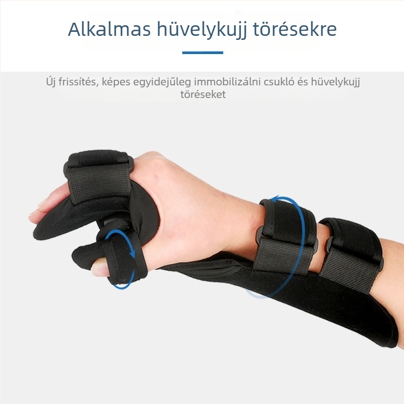Kéztörés rögzítő ortézis Csuklóficam Törésvédő Posztoperatív rehabilitációs rögzítés Tenyérvédő