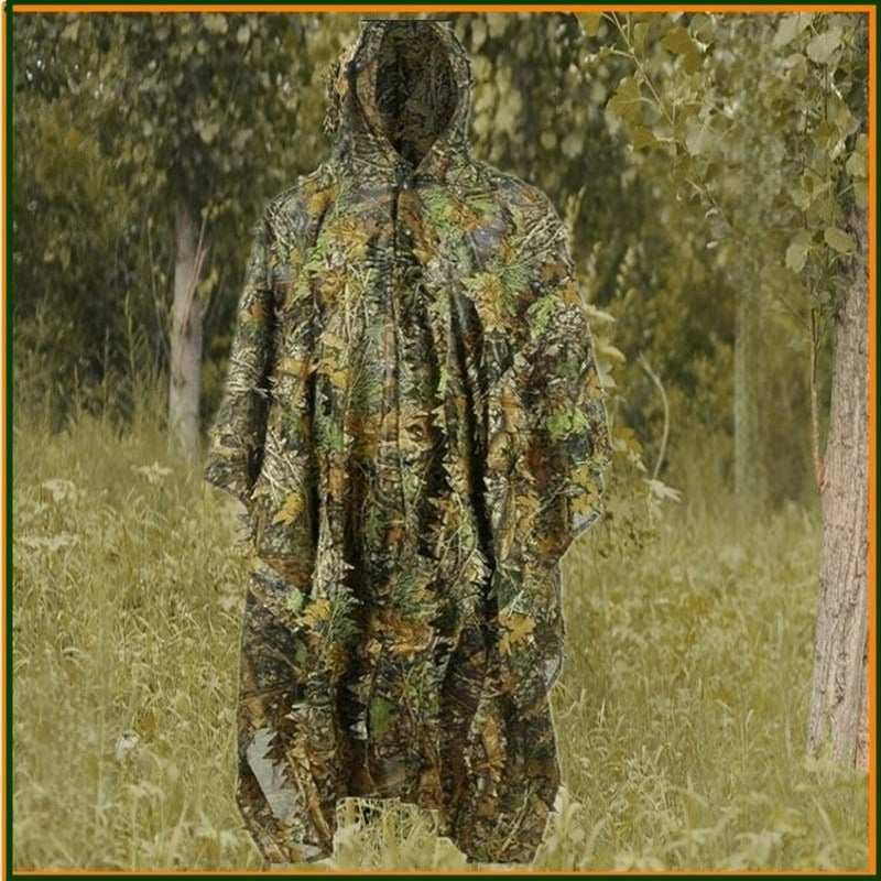3D légkondicionáló ruházat Bionikus levél álcázás Kültéri köpeny stílusú álcázás Erdőháború Összefonódott taktikai többfunkciós és könnyű