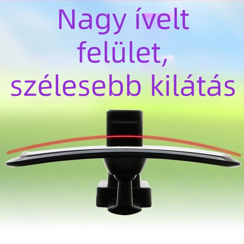 Autó visszapillantó tükör, belső reflektor, nagy látómező, nagy felbontású, nagy látószögű ívelt tükör, babafigyelő tükör, állítható