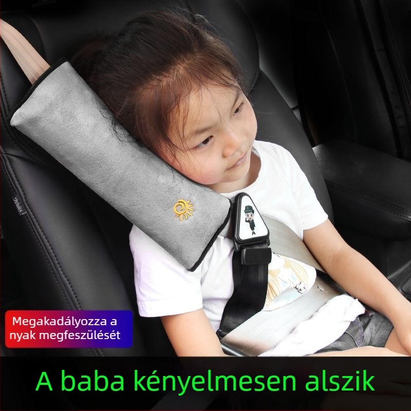 Autós gyerek biztonsági öv beállító rögzítő fojtogatásgátló baba egyszerű ülés kiegészítő övhatároló vállvédő