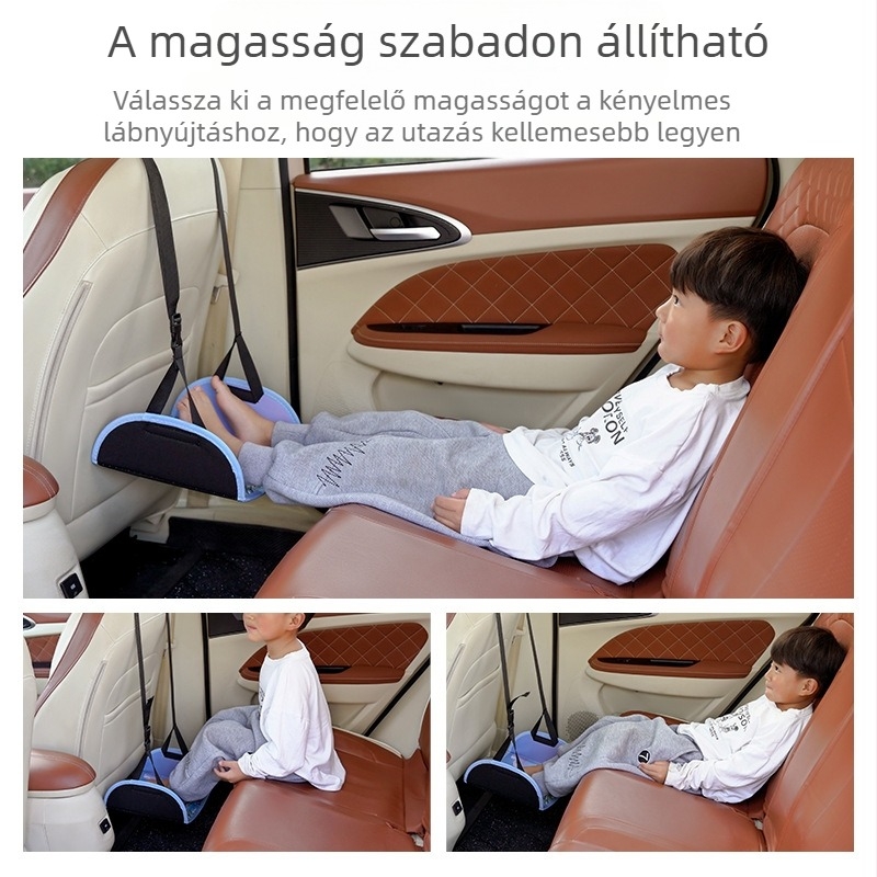 Autó hátsó ülés lábtámasz gyermek felnőtt távolsági pihenés pedál utazás önvezető autó üzleti pihenés műtárgy