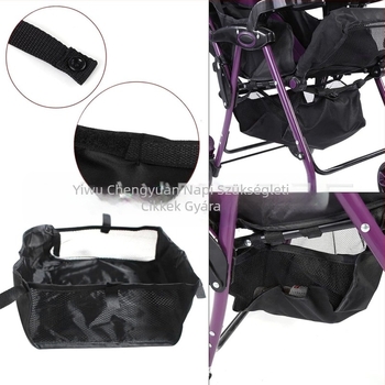 Babakocsi tárolóállvány, babakocsi táska, babakocsi háló, kerekesszék ülés tárolótáska, járókeret tároló