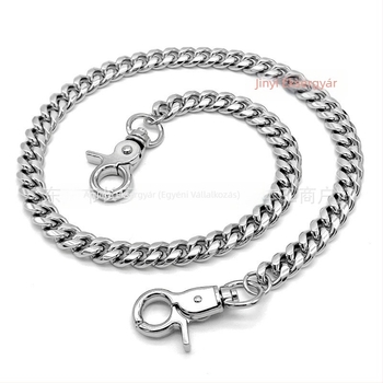 Európai és amerikai divat személyiség hip-hop csiszolólánc titán acél lánc mozdony lánc nadrág lánc ins széldísz férfi lánc nagykereskedelem