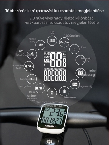 Locke Brothers kerékpár GPS vezeték nélküli intelligens kódmérő hegyi országúti kerékpár Bluetooth sebességmérő kilométer-számláló