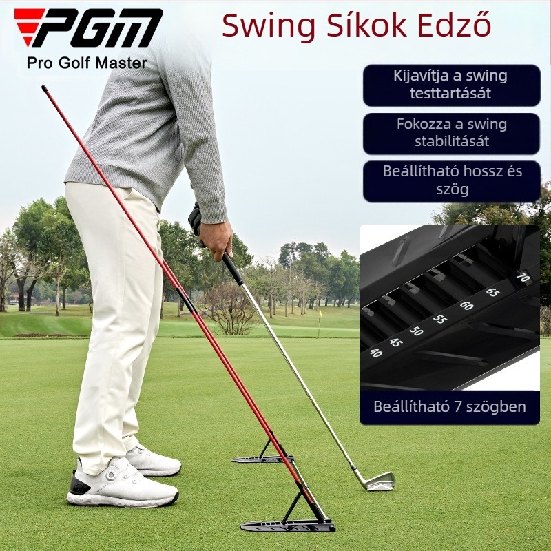 PGM golf swing sík edzőeszköz szögbeállító rúd testtartás-korrekciós irányjelző pálca segédberendezés