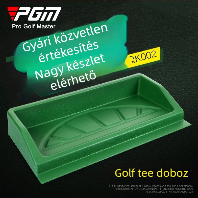 PGM golf tálalódoboz, 100 golyós, nagy szilárdságú műanyag tálalótányér, driving range tároló kellékek