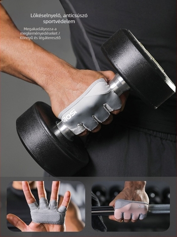 Vbosi négyujjas kesztyűk nőknek és férfiaknak, bőrkeményedés elleni, pilates, légi jóga, csúszásmentes, lélegző félujjas kesztyűk nagykereskedelemben