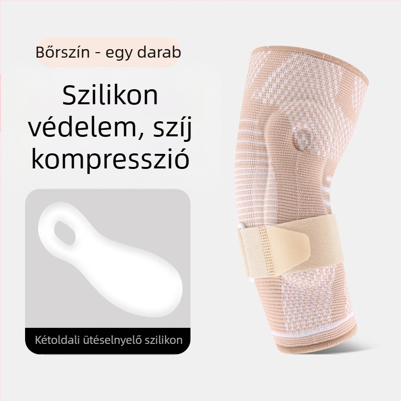 Tenisz Kosárlabda 3D Szőtt Szilikon Nyomásos Könyöktámasz Sport Húzódás Védő Könyök Állítható Támogatás és Terheléscsökkentő Védőfelszerelés