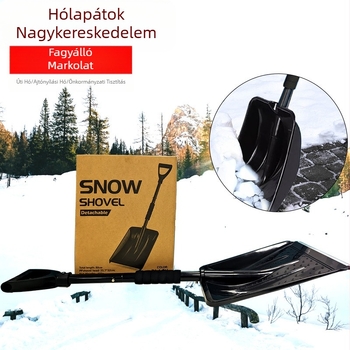 Külkereskedelmi, népszerű műanyag hólapát, téli háztartási, kivehető, kültéri hóeltakarító lapát, hosszú nyelű hóeltakarító lapát