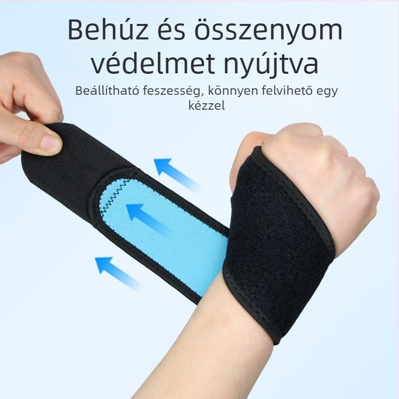 Csuklóvédő férfi és női ínhüvely fájdalom és fáradtság sérülés csukló rándulás tolllabda ízület légáteresztő védő nyári sportok fitnesz