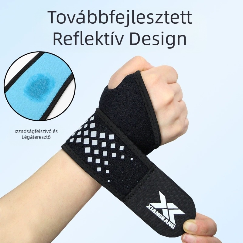 Csuklóvédő férfi és női ínhüvely fájdalom és fáradtság sérülés csukló rándulás tolllabda ízület légáteresztő védő nyári sportok fitnesz