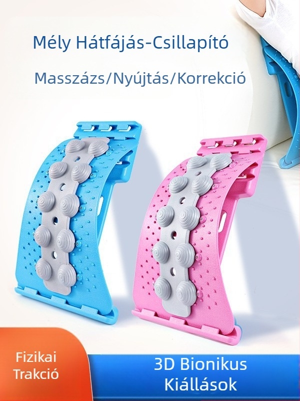 Ágyéki feszítő, vékony váll, vékony hát, jóga, gerinckorrekció, púpos relaxációs masszírozó, deréktámasz