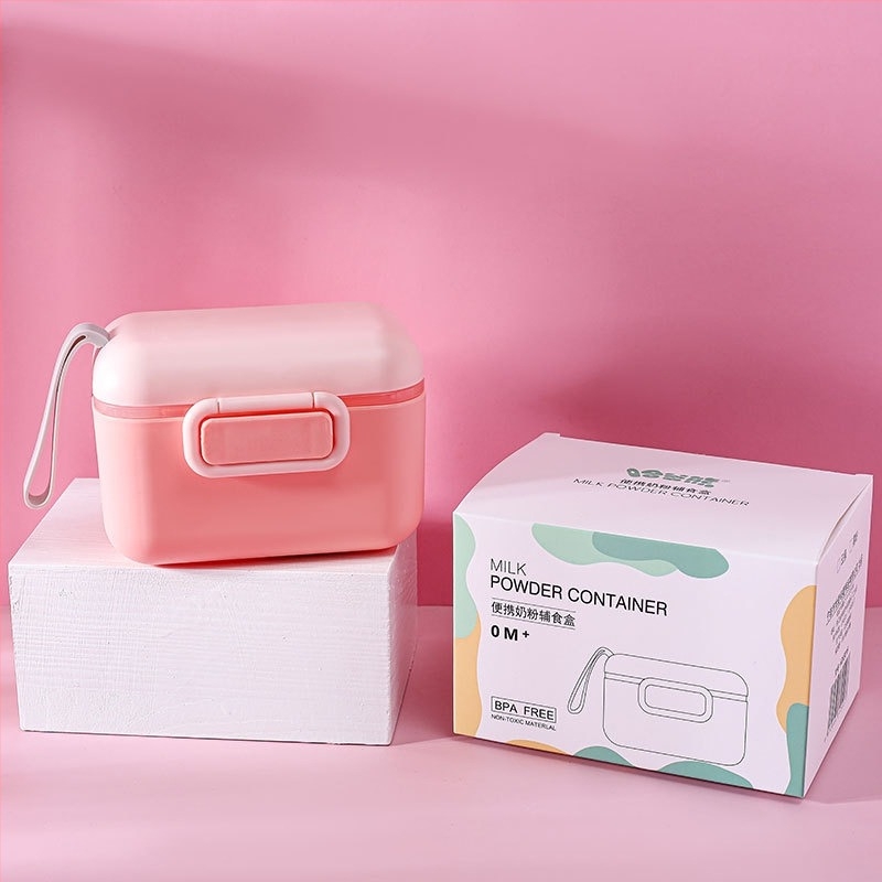 Tárolásra lezárt bébitejpor-patron Nagy kapacitású kimenő rizstészta lezárt edény Hordozható bébi rizspor-patron